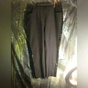 VENUS Black Sequin Trim Pants